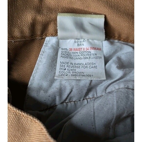 Woolrich Canvas Outdoor Collection Pants Double Knee Hunting Mens Sz 38 x 30 - Picture 13 of 14